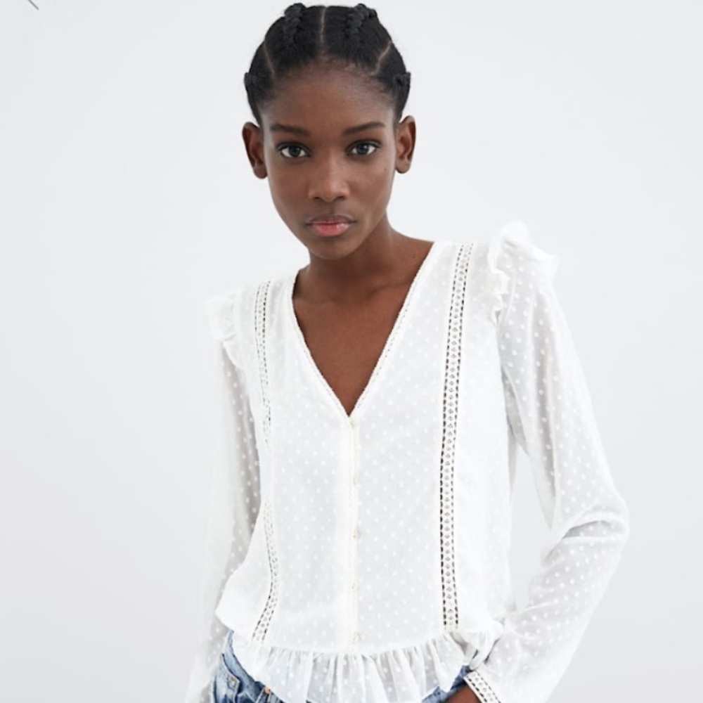 Zara Sheer Blouse
